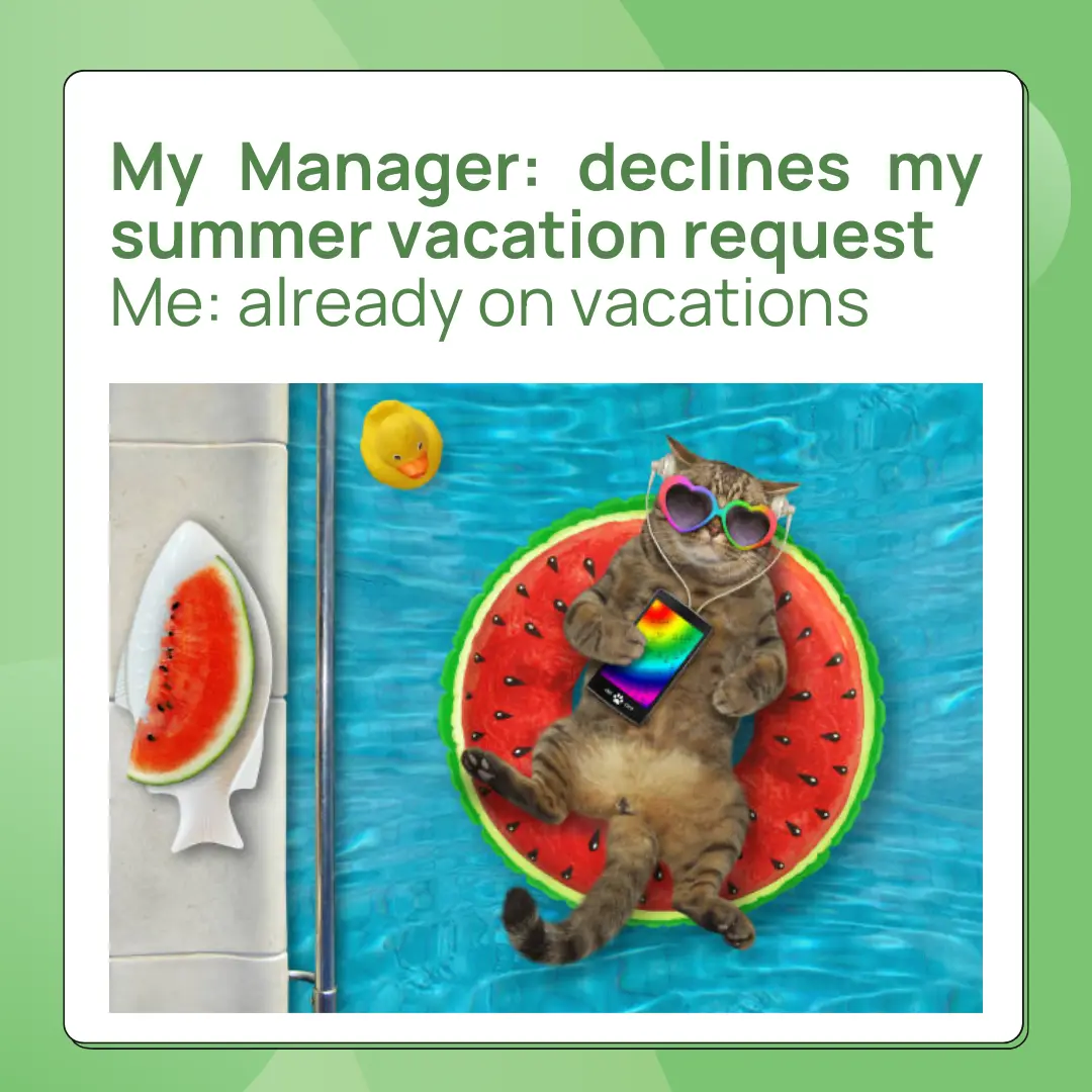 Wen your approval request gets declined after your vacation started